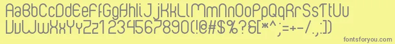 Albertino1.0 Font – Gray Fonts on Yellow Background