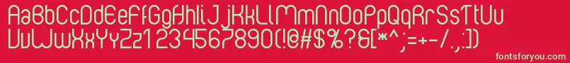 Albertino1.0 Font – Green Fonts on Red Background