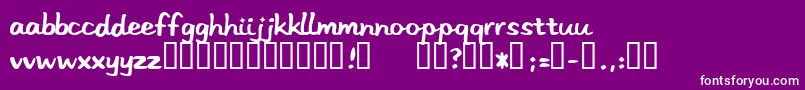 Stereohifi Font – White Fonts on Purple Background