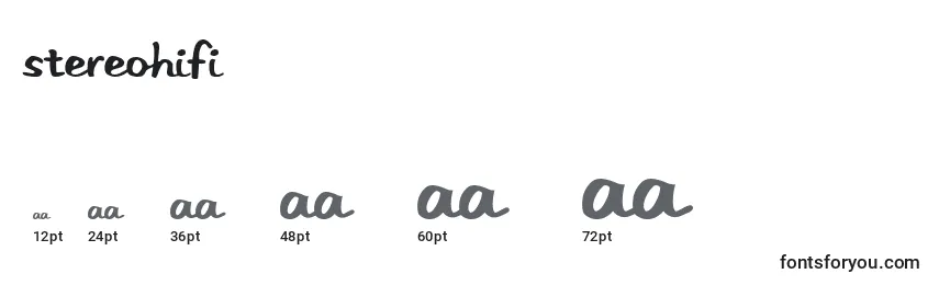 Stereohifi Font Sizes