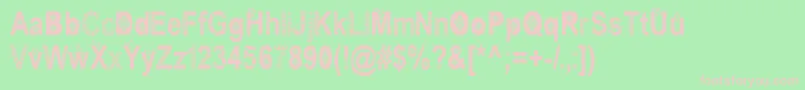 Quesadilla Font – Pink Fonts on Green Background
