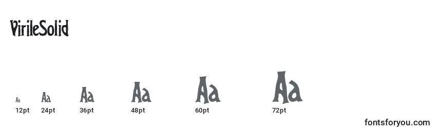 VirileSolid Font Sizes