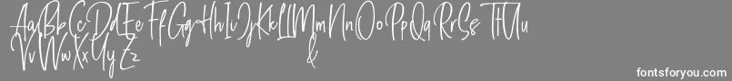 Breakfastandchilldemo Font – White Fonts on Gray Background