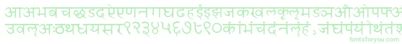 Fonte Sanskritwriting – fontes verdes