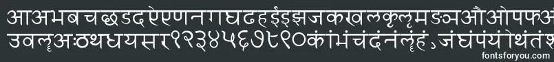 Czcionka Sanskritwriting – białe czcionki