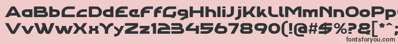 Agharapro Font – Black Fonts on Pink Background