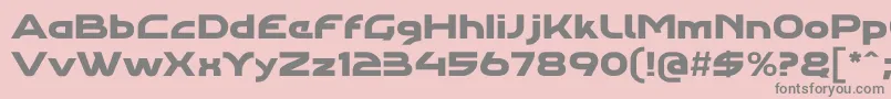 Agharapro Font – Gray Fonts on Pink Background