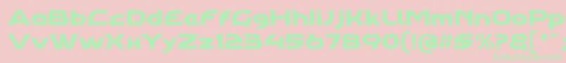 Agharapro Font – Green Fonts on Pink Background