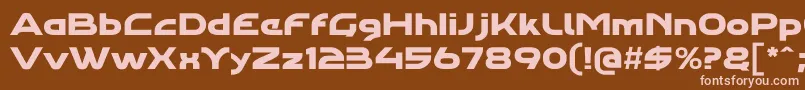 Agharapro Font – Pink Fonts on Brown Background