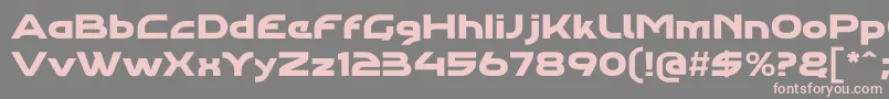 Agharapro Font – Pink Fonts on Gray Background