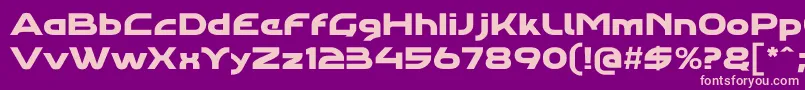 Agharapro Font – Pink Fonts on Purple Background