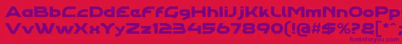 Agharapro Font – Purple Fonts on Red Background