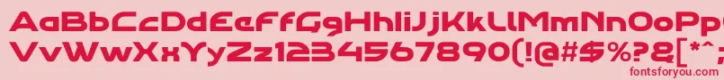 Agharapro Font – Red Fonts on Pink Background
