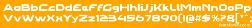 Agharapro Font – White Fonts on Orange Background