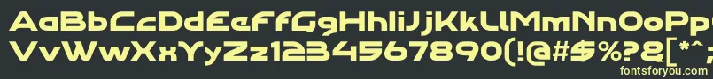 Agharapro Font – Yellow Fonts on Black Background