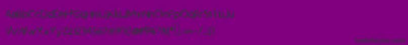 フォントBoro – 紫の背景に黒い文字