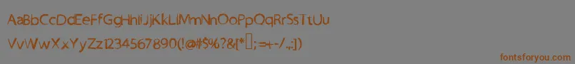 Boro Font – Brown Fonts on Gray Background