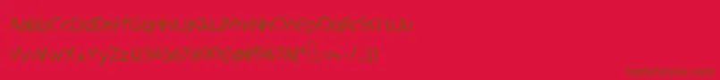 Boro Font – Brown Fonts on Red Background