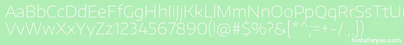 EncodesanswideThin Font – White Fonts on Green Background