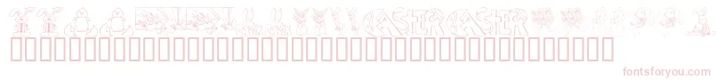 KrEasterNo2 Font – Pink Fonts on White Background
