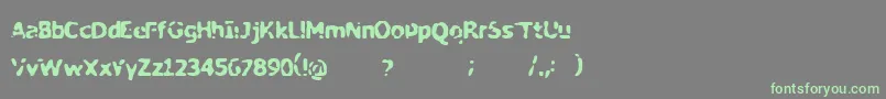 Mybiopsy Font – Green Fonts on Gray Background