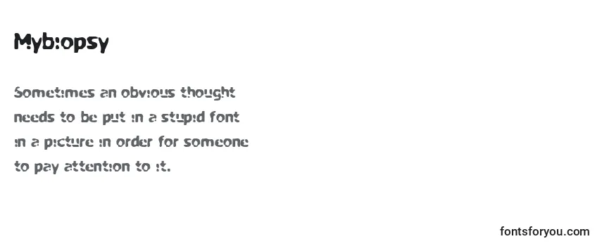 Review of the Mybiopsy Font