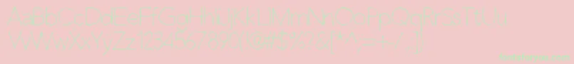 Claphappylight Font – Green Fonts on Pink Background