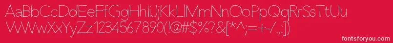 Claphappylight Font – Pink Fonts on Red Background