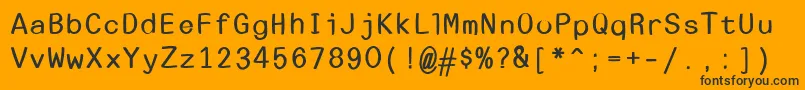 Police Escapetypewritersansbold – polices noires sur fond orange