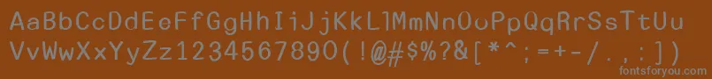 Шрифт Escapetypewritersansbold – серые шрифты на коричневом фоне