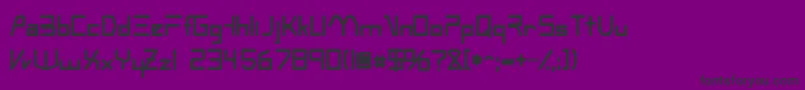 OscillosskBold Font – Black Fonts on Purple Background