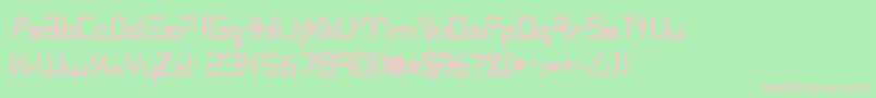 OscillosskBold Font – Pink Fonts on Green Background