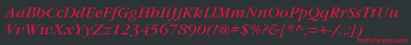 Más sobre la fuente ItcGaramondLtBookItalic fuente ItcGaramondLtBookItalic – Fuentes Rojas Sobre Fondo Negro
