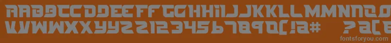 Шрифт NifeFites – серые шрифты на коричневом фоне