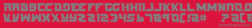 NifeFites Font – Gray Fonts on Red Background