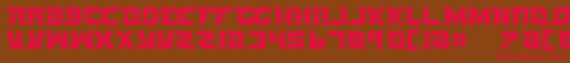 NifeFites Font – Red Fonts on Brown Background