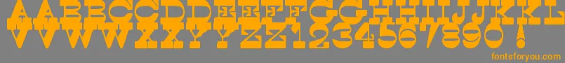 SpoghettiWesternTfb Font – Orange Fonts on Gray Background