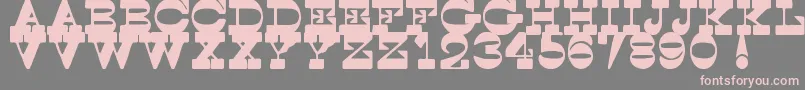 fuente SpoghettiWesternTfb – Fuentes Rosadas Sobre Fondo Gris