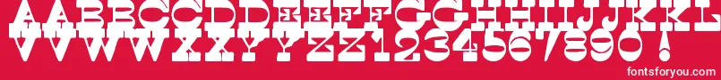 fuente SpoghettiWesternTfb – Fuentes Blancas Sobre Fondo Rojo