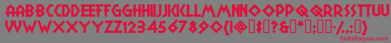 Campgranadanf Font – Red Fonts on Gray Background