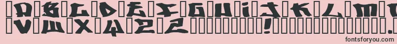 Writers ffy Font – Black Fonts on Pink Background