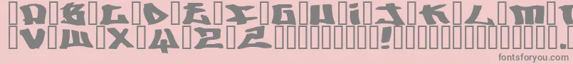 Шрифт Writers ffy – серые шрифты на розовом фоне
