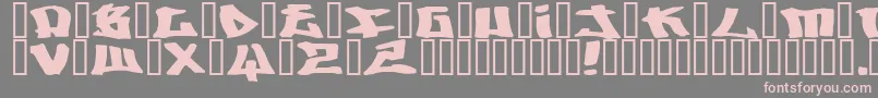 Шрифт Writers ffy – розовые шрифты на сером фоне