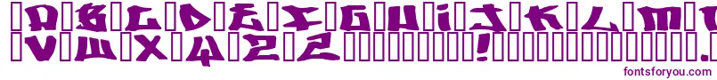 Шрифт Writers ffy – фиолетовые шрифты