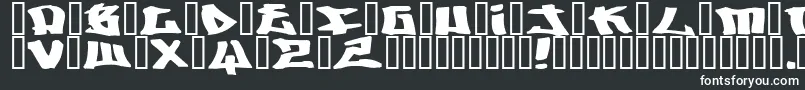 フォントWriters ffy – 黒い背景に白い文字
