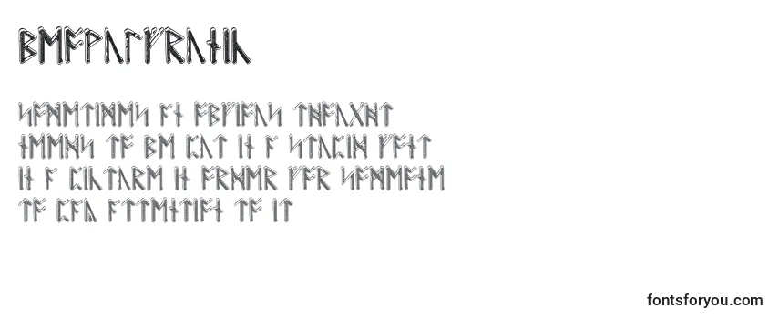 Überblick über die Schriftart Beowulfrunic