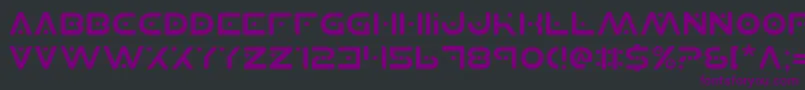 フォントPlanetsv2 – 黒い背景に紫のフォント