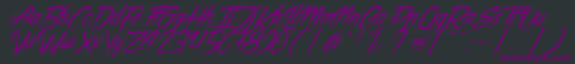 TheNightCreatures Font – Purple Fonts on Black Background
