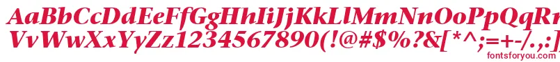 Шрифт StoneSerifItcTtBolditalic – красные шрифты