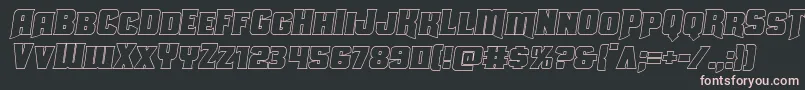 Uniongrayoutsemital Font – Pink Fonts on Black Background